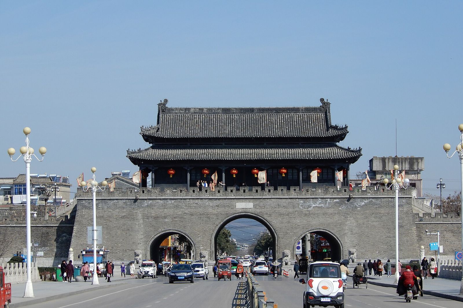 Tongfei Gate in the ancient city wall of Shou County, Huainan