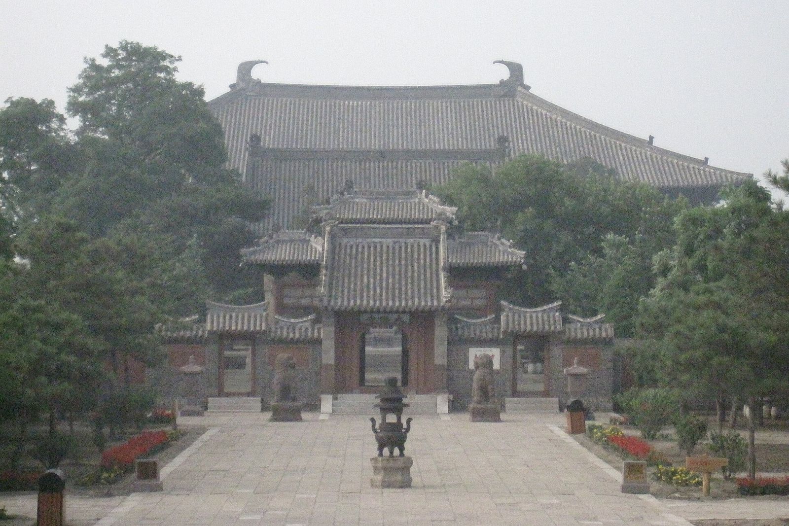 The main axis of Fengguo Temple in Yixian, Jinzhou
