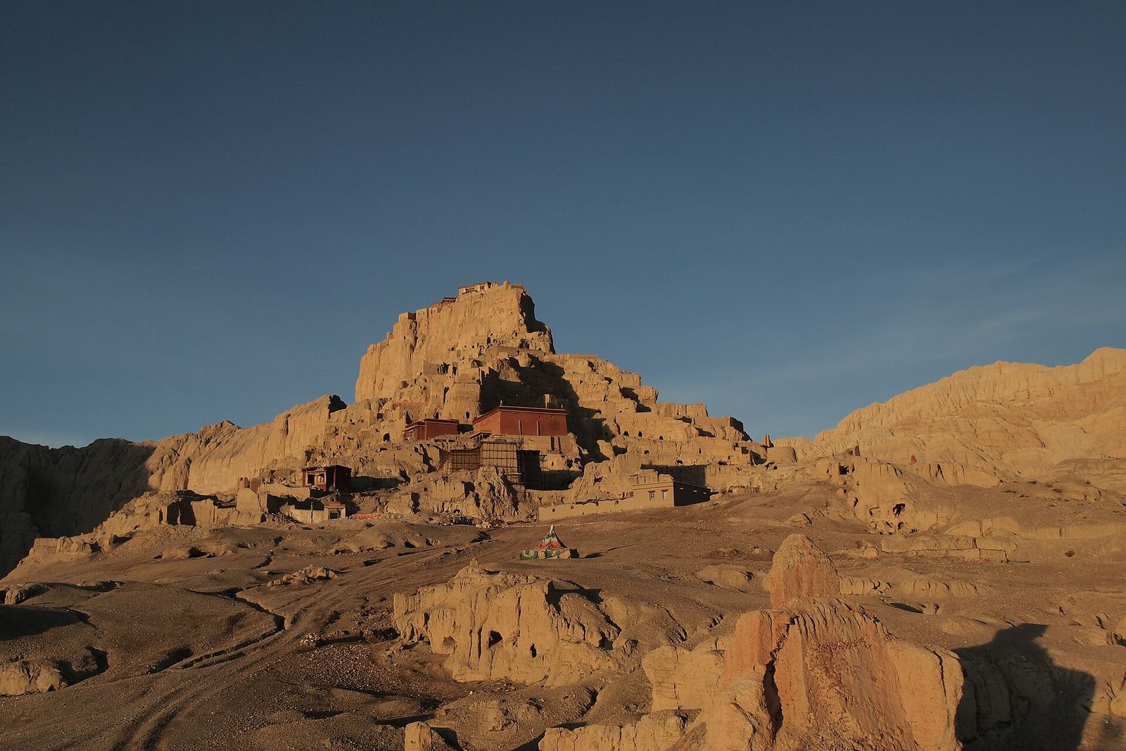 The ruins of the Guge kingdom at Tsaparang, Ngari