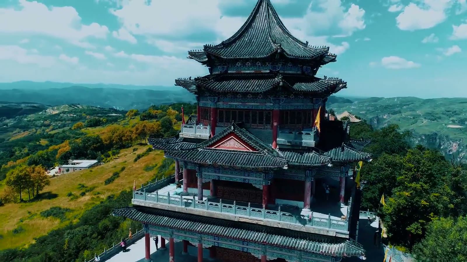 A pagoda hall on Mount Kongtong above Pingliang
