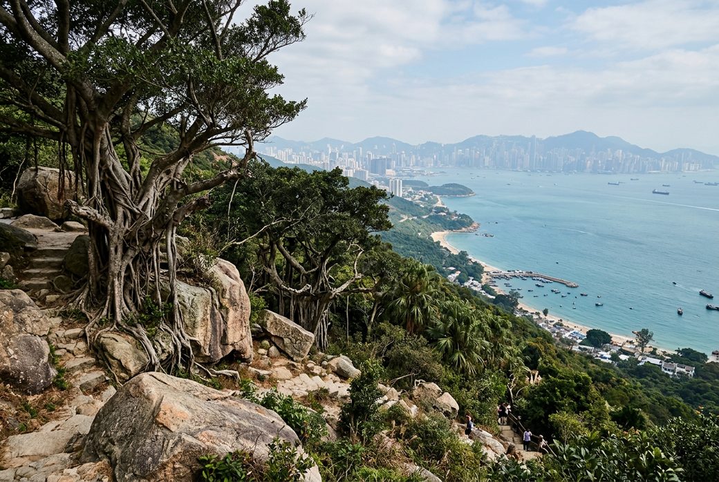 Shantou Queshi Scenic Area bizarre rocks sea ancient banyan trees sea sky Shantou city backyard scenic beauty