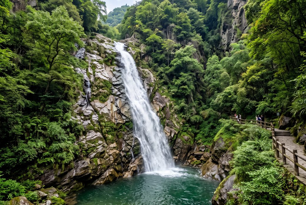 Wuxie Waterfalls, Waterfall