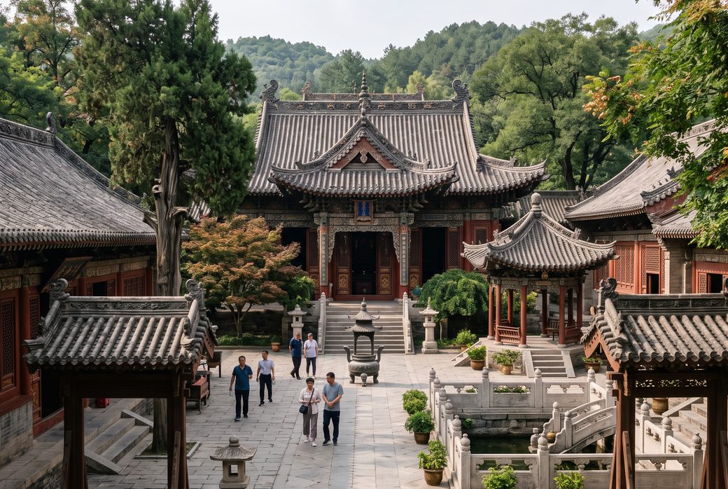 Shuishentang, Temple