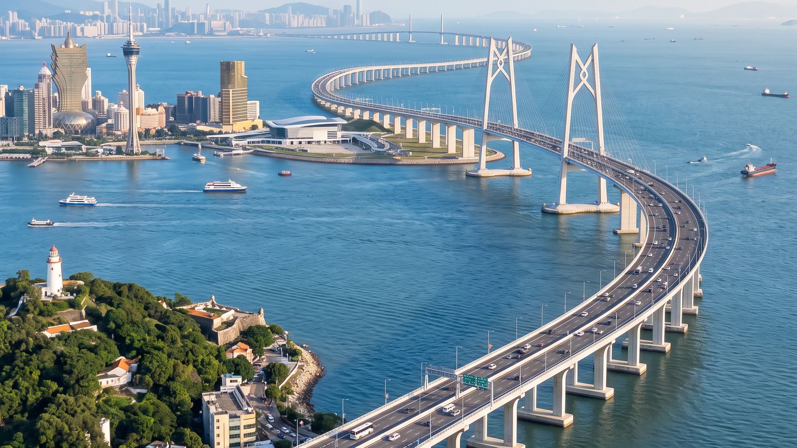 Hong Kong-Zhuhai-Macau Bridge, Macau