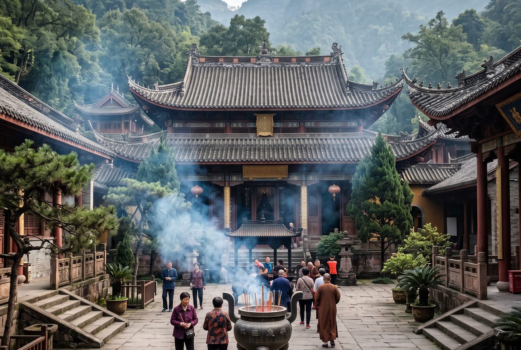 Lingquan Temple (Sichuan), Buddhist Temple