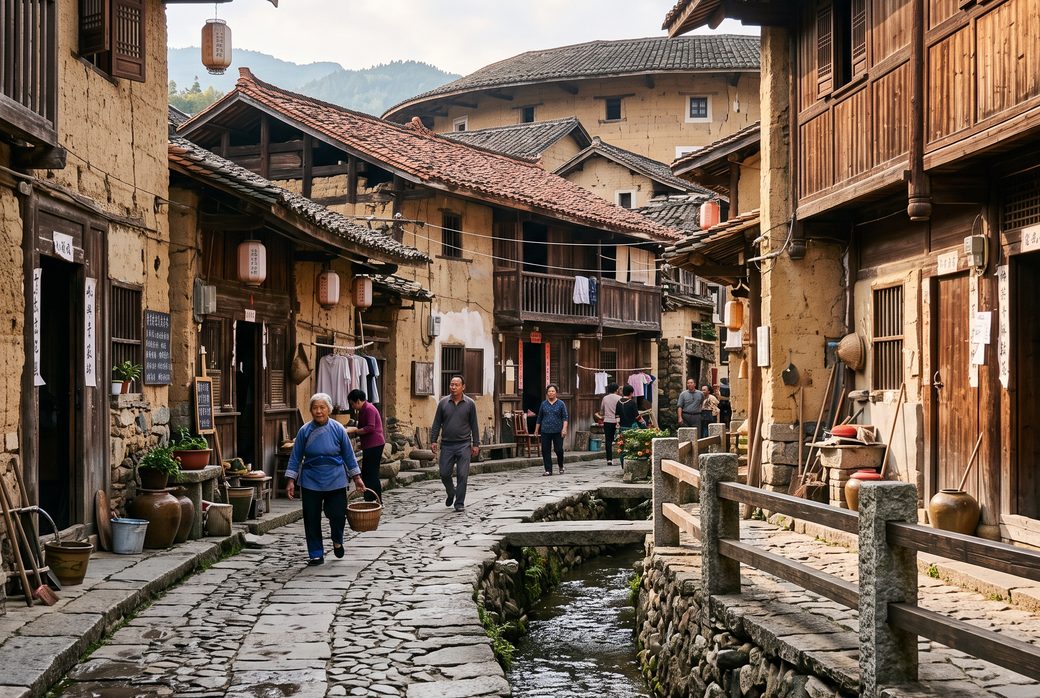 Nanjing Tulou, Ancient Town