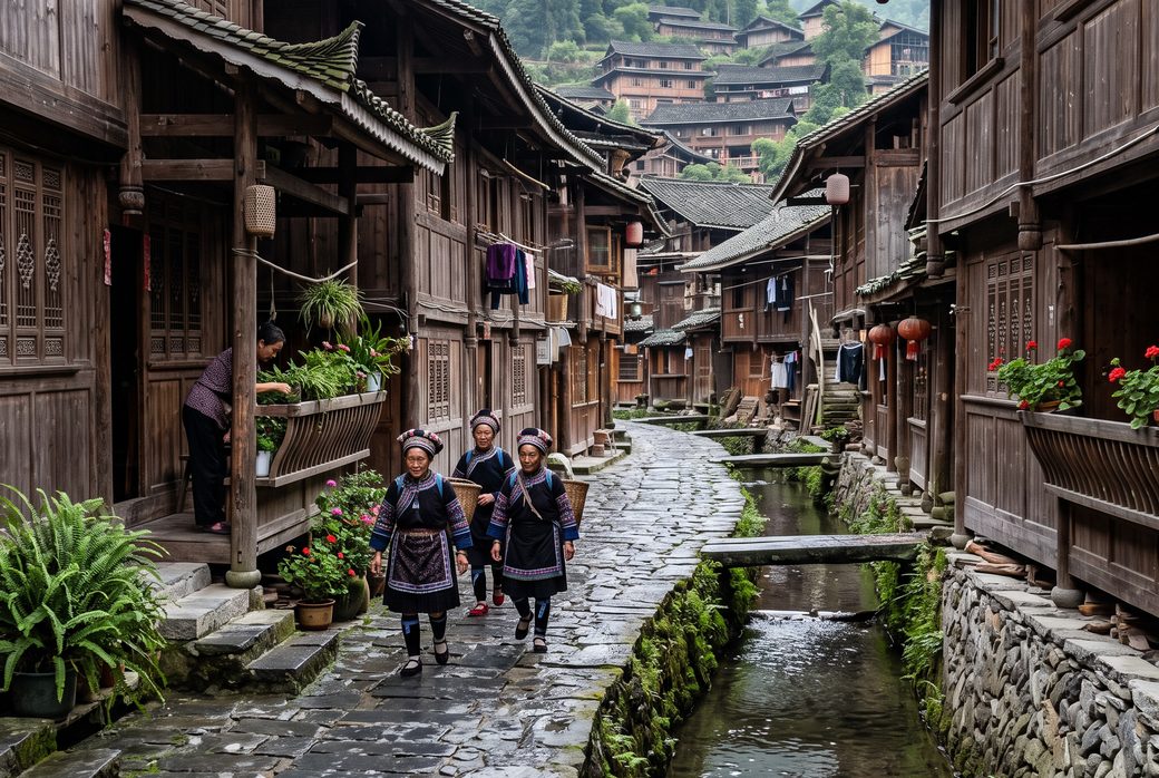 Shanjiang Miao Village, Ancient Town