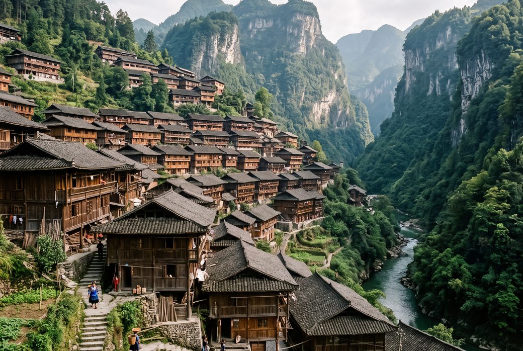 Dehang Miao Village & Canyon, Ethnic Village