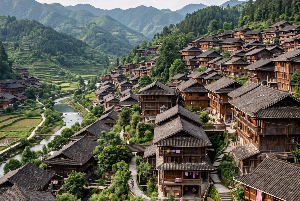 Miao King's Fortress, Ethnic Village