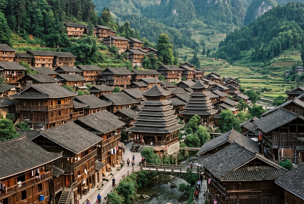 Zhaoxing Dong Village, Ethnic Village