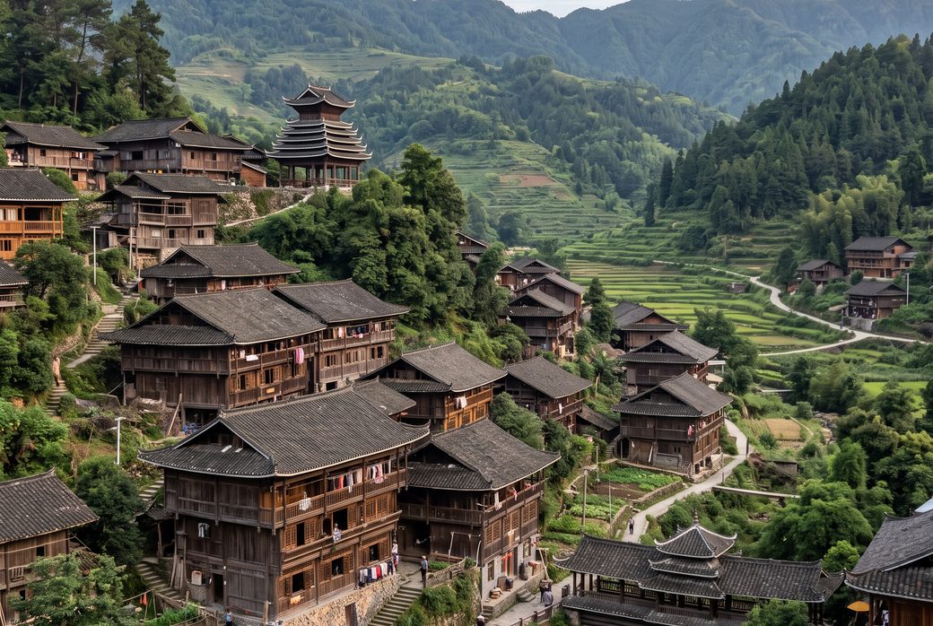 Dong Villages Scenic Area, Ethnic Village