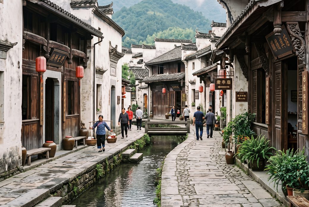 Huangshan Nanping, Ancient Town