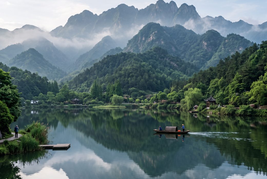 Mount Qi and Pingtian Lake, Lake