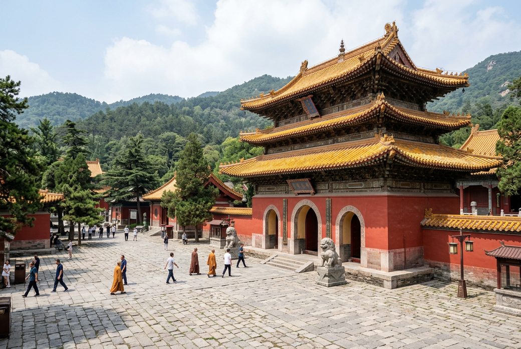 Zhongyue Temple, Temple