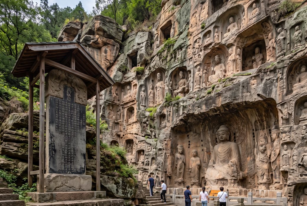 Tangwu Family Stele, Rock Carvings